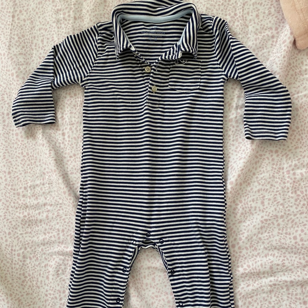 COPY - COPY-Vineyard vines baby one piece Navy 12…